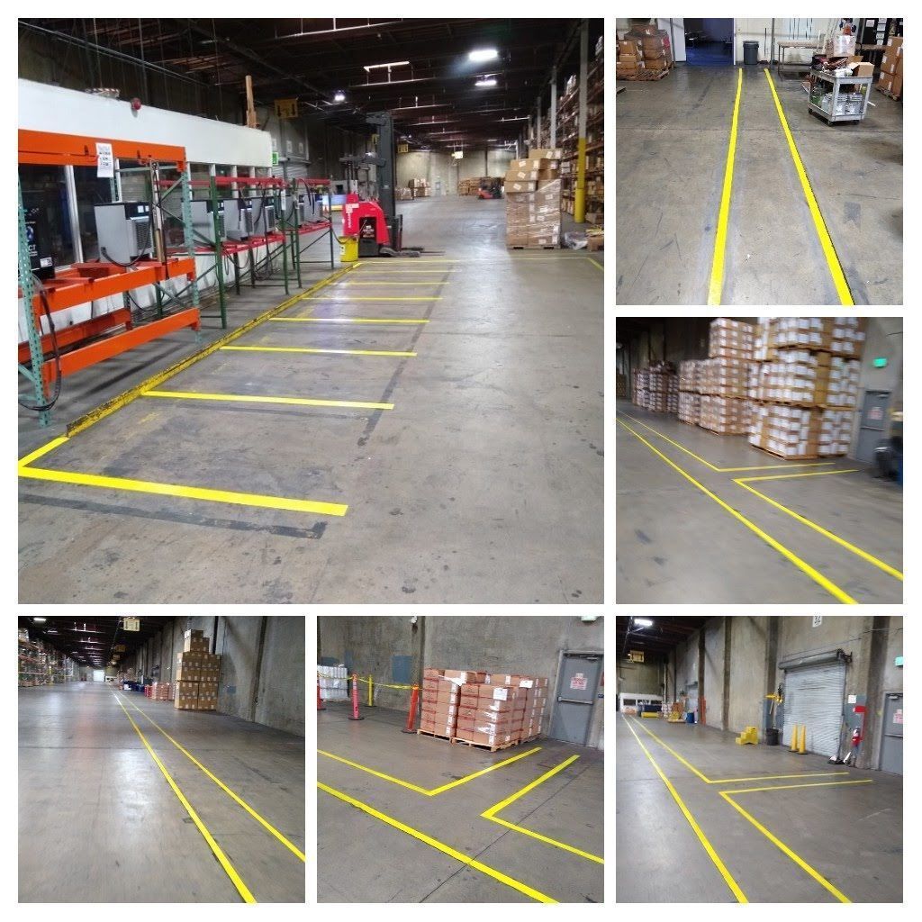 High Quality Warehouse Line Striping In San Torrance, CA